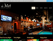 Tablet Screenshot of metbargrill.com